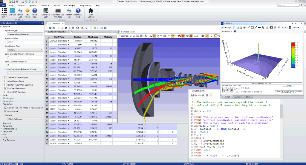 ZEMAX 光学设计软件